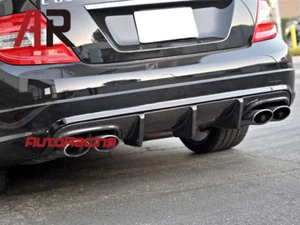 Big Fins Carbon Fiber Rear Bumper Diffuser For 08-11 C63AMG W204 Pre Facelift - Foto 1 di 3