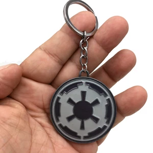 Galactic Empire symbol Star Wars Antique Silver keychain Darth Vader Stormtroope - Picture 1 of 2