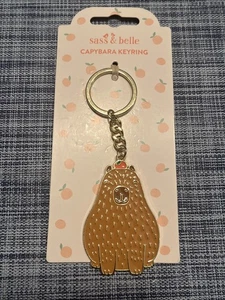 Sass & Belle Capybara Enamel Keychain. New. - Picture 1 of 2