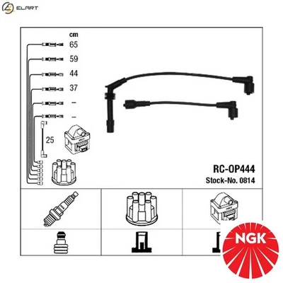 IGNITION CABLE KIT 0814 FOR OPEL CORSA VITA COMBO/Box/Body/MPV 12NZ/CNZ 1.2L - Image 1 of 4