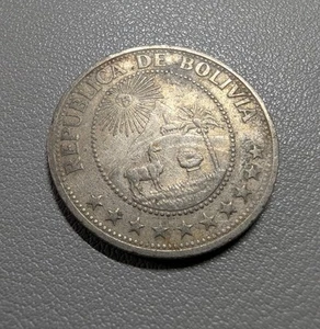 Moneda Bolivia 1968 Un Peso República de Bolivia - Imagen 1 de 5