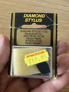 Diamond Stylus 1172L para AKAI RS100, PC100, EAGLE P450S, HITACHI ST103, PIEZO - NOS - Imagen 1 de 2