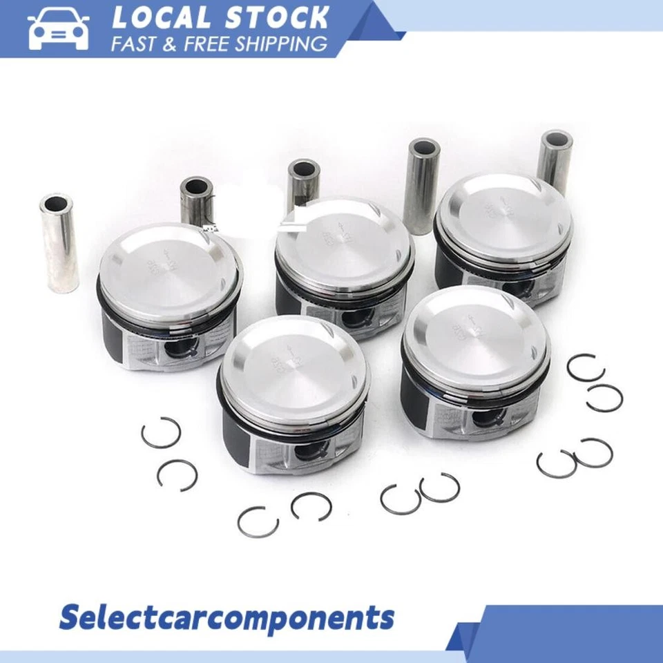 5pcs Engine Piston Set For Volvo S40 S60 C30 C70 V70 2.5 T5 L5 B5254T7 30731508 - Imagem 1 de 4