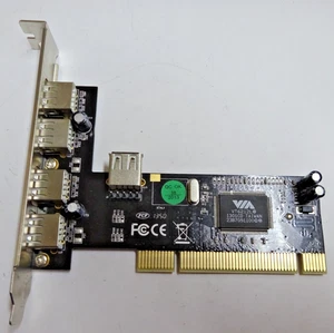DELOCK VT6212L VIA 1301CD USB PCI KONTROLKARTE 4+1 Ports #GK11972 - Afbeelding 1 van 3