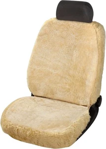 Autositzbezug, beige, 100% Lammleder, universelle Passform, Vordersitze - Bild 1 von 7