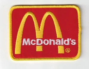 McDonalds Red Logo Premium 3in Embroidered Iron-on Patch - Picture 1 of 2