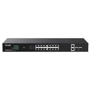 Tenda TEG1120P-16-250W, 16 Port Gigabit PoE Switch Compatible with IEEE 802.3... - Photo 1/6