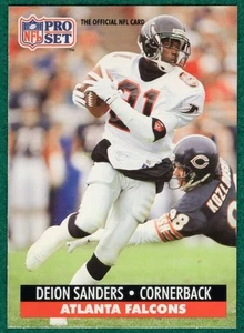 Deion Sanders - 1991 Pro Set #98 - Atlanta Falcons Football Card - Bild 1 von 2