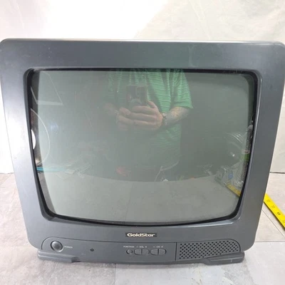 Goldstar GCT1304M CRT 13" Tube TV for Retro Gaming Tested & Working Fast Ship - Image 1 of 4