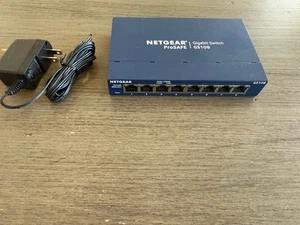 Netgear ProSafe GS108 V4 8 Port Gigabit Ethernet Network Switch W/ Power Supply - Picture 1 of 5