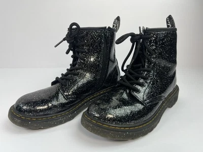 Botas Dr Martens Negro Brillo Cósmico 1460J Juvenil Talla 3 Foto 1 de 4