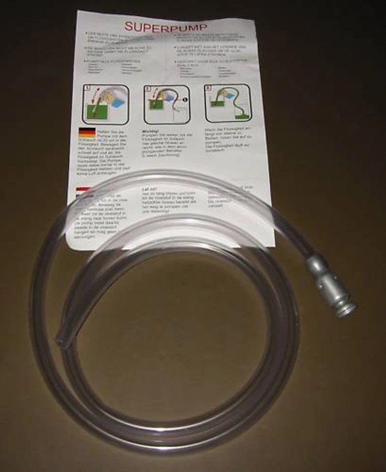 SUPERPUMP Umfüllschlauch , Schüttelschlauch , 3/4"- 19 mm . Umfüllen ohne Strom