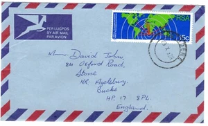 1973 Oct 25th. Air Mail. Rothdene to Aylesbury England. - Picture 1 of 2