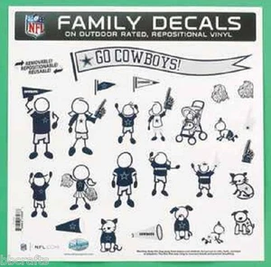 NEW DALLAS COWBOYS NFL Large Family Decals 25 Piece Auto Car Sticker Emblem - Picture 1 of 2