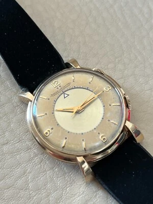 Винтажный Jaeger LeCoultre Memovox 10K золото заполненное будильник наручные часы - Изображение 1 из 4