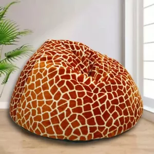 Fell Stoff Animal Print Sitzsack Bezug Stuhl Sofa Liege Ohne Bohnen XXXL - Bild 1 von 5