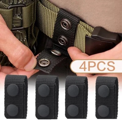 4Pcs Tactical Belt Buckle Heavy Duty Belt Keeper Portable Webbing Belt Equipment - Image 1 of 4