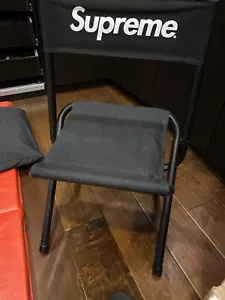 SUPREME x Coleman Folding Chair Black box logo camp cap camping S/S 15 - Picture 1 of 8