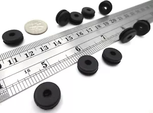 Ajuste de orificio de 3/8" - Buje de ojal de goma - Para panel de 1/16" de espesor, tiene identificación de 5/32" - Imagen 1 de 12