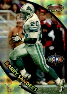 1997/98 Bowman's Best Super Bowl Jumbo Atomic Refractor #2 Barry Sanders *6024 - Bild 1 von 2