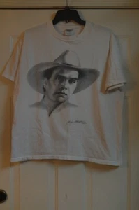 VTG RARE GARY SADERUP COUNTRY MUSIC GARTH BROOKS SINGLE STITCH PORTRAIT SHIRT L - Picture 1 of 11