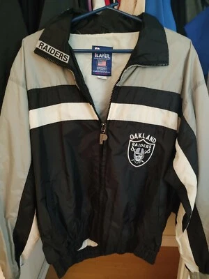 Vintage Pro Player Oakland Raiders NFL light jacket korea preowned rare - Image 1 of 4