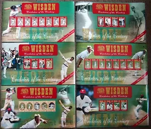 WISDEN CRICKETERS OF THE CENTURY 6 MINT STAMP SHEETS POSTAL TRIBUTE - Bild 1 von 1