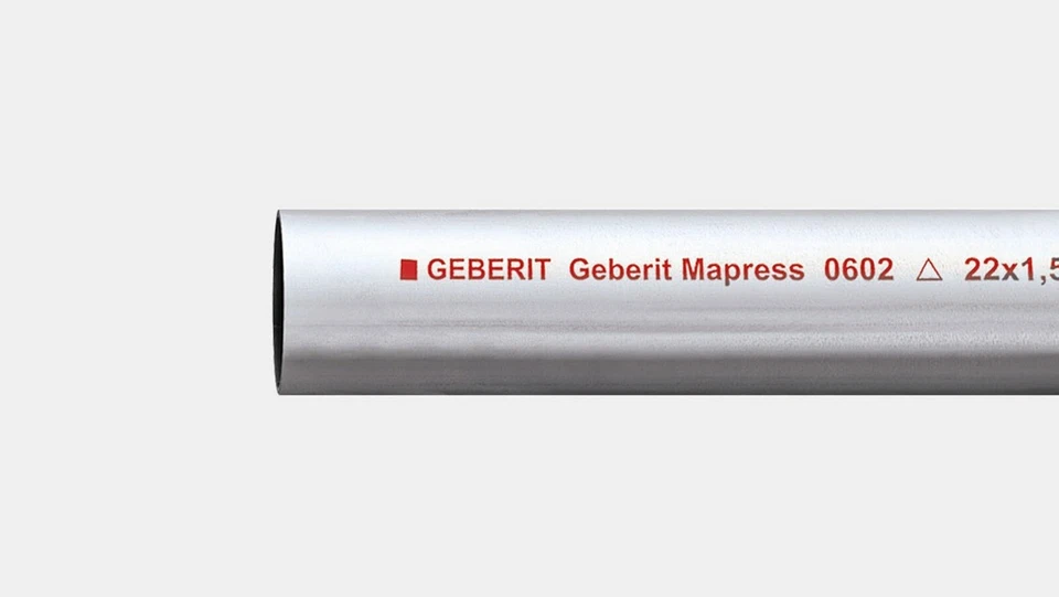 Geberit Mapress  C-Stahl Rohr verzinkt 2m 15,18,22,28,35,42,54 mm - Bild 1 von 1