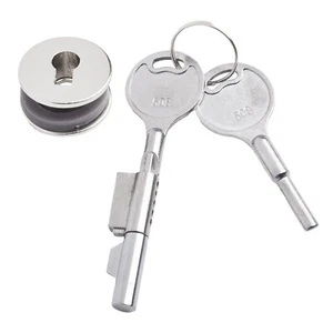 Display case Sliding Glass Door Lock with Keys Counter jewelry cabinet Hardware - Picture 1 of 24