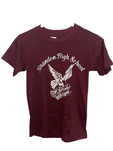 Vintage 80s Brandon Eagles High School Class Of 58 Reunion T-shirt Adult Small - Picture 1 of 8