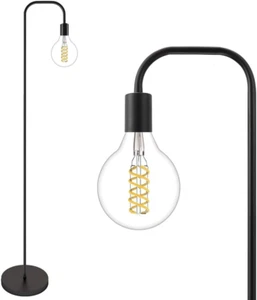 Floor Lamp Black 63.75" Industrial Floor Lamp, Metal Column Swing, Modern Floor - Picture 1 of 12