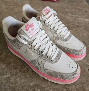 Nike Air Force 1 Low 'Our Force 1' Snakeskin Shoes #DV1031-030 Women's Size 10.5 - Picture 1 of 12