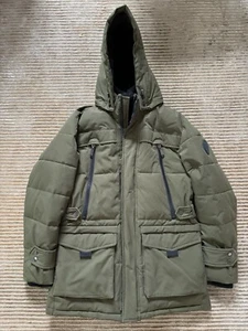 Authentic VINCE CAMUTO Men's Green Down Parka Jacket Sz Medium - Picture 1 of 8
