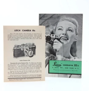 2 Original Leica Prospekte IIIc Das Leica System - Bild 1 von 5
