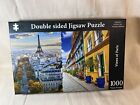 Robert Frederick Double Sided 1000 Piece Puzzle "Views of Paris" Great Condition