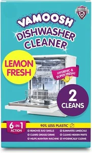 Vamoosh 6 in 1 Dishwasher Cleaner Various Pack Options Removes Bad Odours Grime - Picture 1 of 8