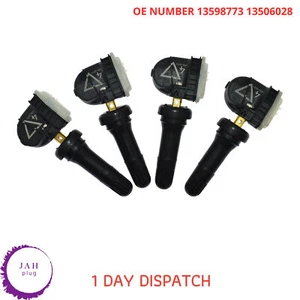 4X Capteur De Pression De Pneus 13598773 433 MHZ Pour Vauxhall Mokka / Mokka X - Picture 1 of 10