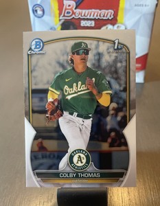 2023 Bowman Chrome Colby Thomas #BCP-32  1st Bowman Oakland Athletics