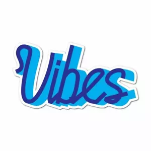 Vibes Sticker Decal Mindfulness Zen Yoga Fitness Inspo Inspirational - Picture 1 of 5