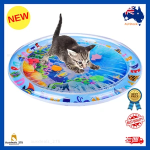Cat Water Mat for Cats, Upgraded-Thicken Unbreakable Cat Splash Play Mat, Cat Wa - Picture 1 of 9
