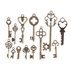 13Pcs Vintage Metal Mix Style Key Charms Pendant Jewelry Making Old LookingD ❤DB