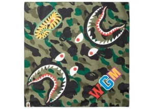 Bape Shark Bandana Green Camo Face Mask - Picture 1 of 2