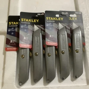 Stanley Classic99 Lot Of 5 Pcs Retractable Utility Knife 6 Inch PN# 10-099 -NEW! - Picture 1 of 1