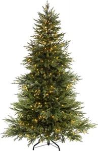 WeRChristmas vorbeleuchtete traditionelle Tanne Multifunktions-Weihnachtsbaum, 8 Fuß/2,4 m - Bild 1 von 7