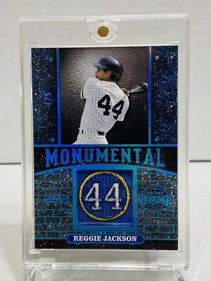 REGGIE JACKSON /7 NY YANKEES 2024 LEAF BRONX LEGACY MONUMENTAL RELIC #44 - Imagem 1 de 3
