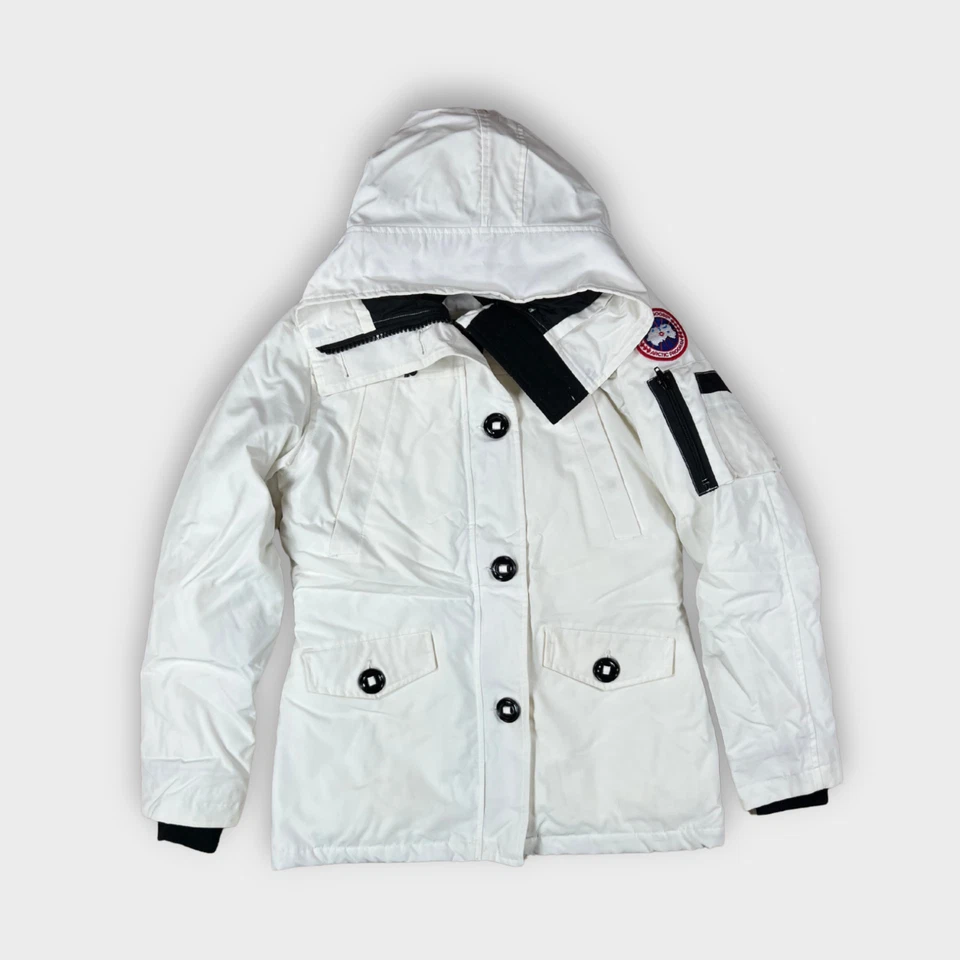 Canada Goose Montebello Parka Jacket Women’s Size S White - Genuine Warm Coat - Image 1 of 4