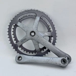 Sakae EDGE Rennrad Kurbelgarnitur 170mm 52 42T Square Taper Double 5-Bolt Japan A82 - Bild 1 von 18