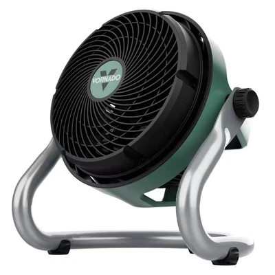 EXO61 HD 9 pulgadas Ventilador de piso de 3 velocidades de ventilador en verde con motor con clasificación IP54 Foto 1 de 4