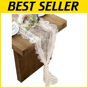 High-Quality 14x120” Nylon Lace Table Runners – 20 Piece Set for Stylish Decor - Picture 1 of 9