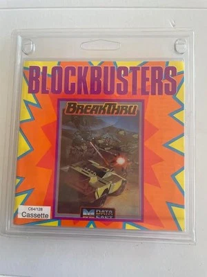COMMODORE 64/128 CASSETTE BREAKTHRU WITH MANUAL BRAND NEW IN HARD PLASTICSLEEVE - Image 1 of 3